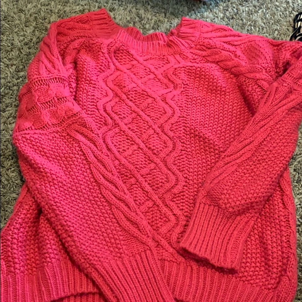 Hot pink sweater